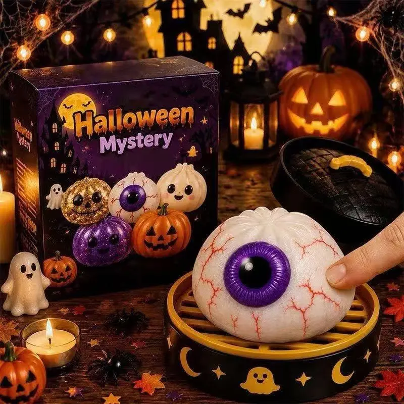 Halloween Ghost Stress Relief Toy Blind Box, Fidgeting Fidget Box, Perfect Halloween Party Gift, Fun and Interactive Entertainment, Ideal for All Ages