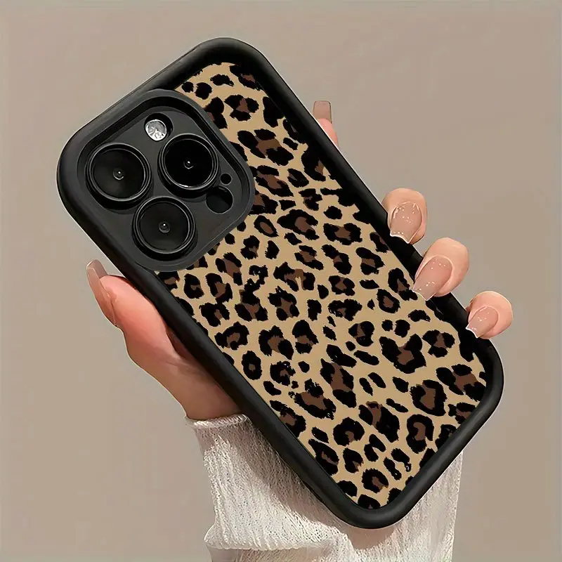 Phone Case - Trendy Leopard Print Phone Case With A Matte End, Designed For Both Men And Women. It Features A Comfortable Grip And Is Compatible With Various For iPhone Including 17, 16, 15, 14, 13, 12, 11, And More. Cute Protective Case