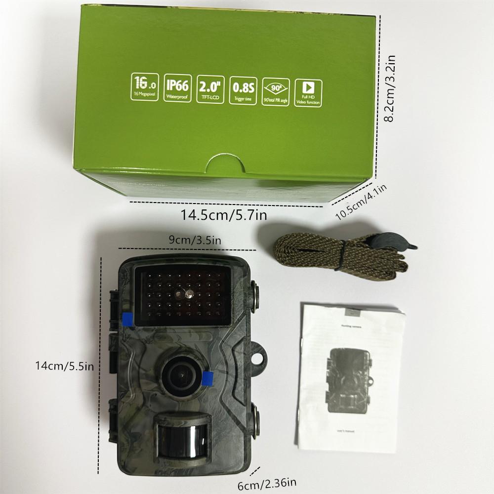 Waterproof Night Vision Outdoor Camera, Motion Sensor Wild Animal Trail Surveillance Detector Camera, Outdoor Camera for Home, Office, Outdoor