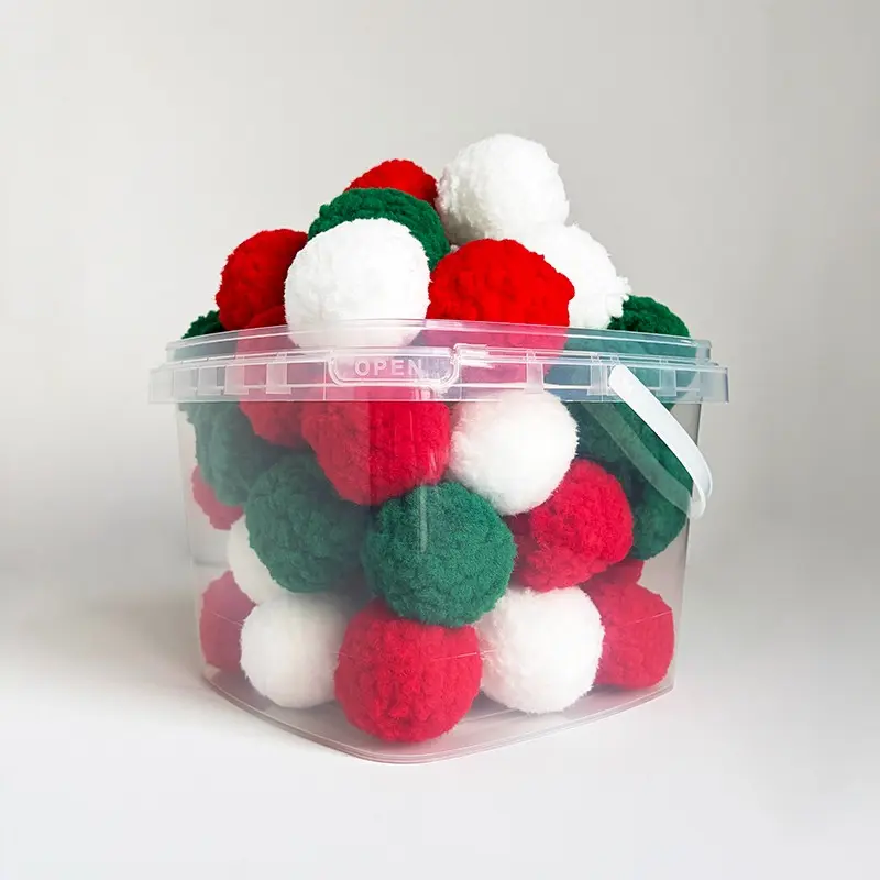 50pcs Christmas Plush Snowball Slime Set, Indoor Outdoor Game Snowballs, Winter Party Gift, Holiday Decoration Kit