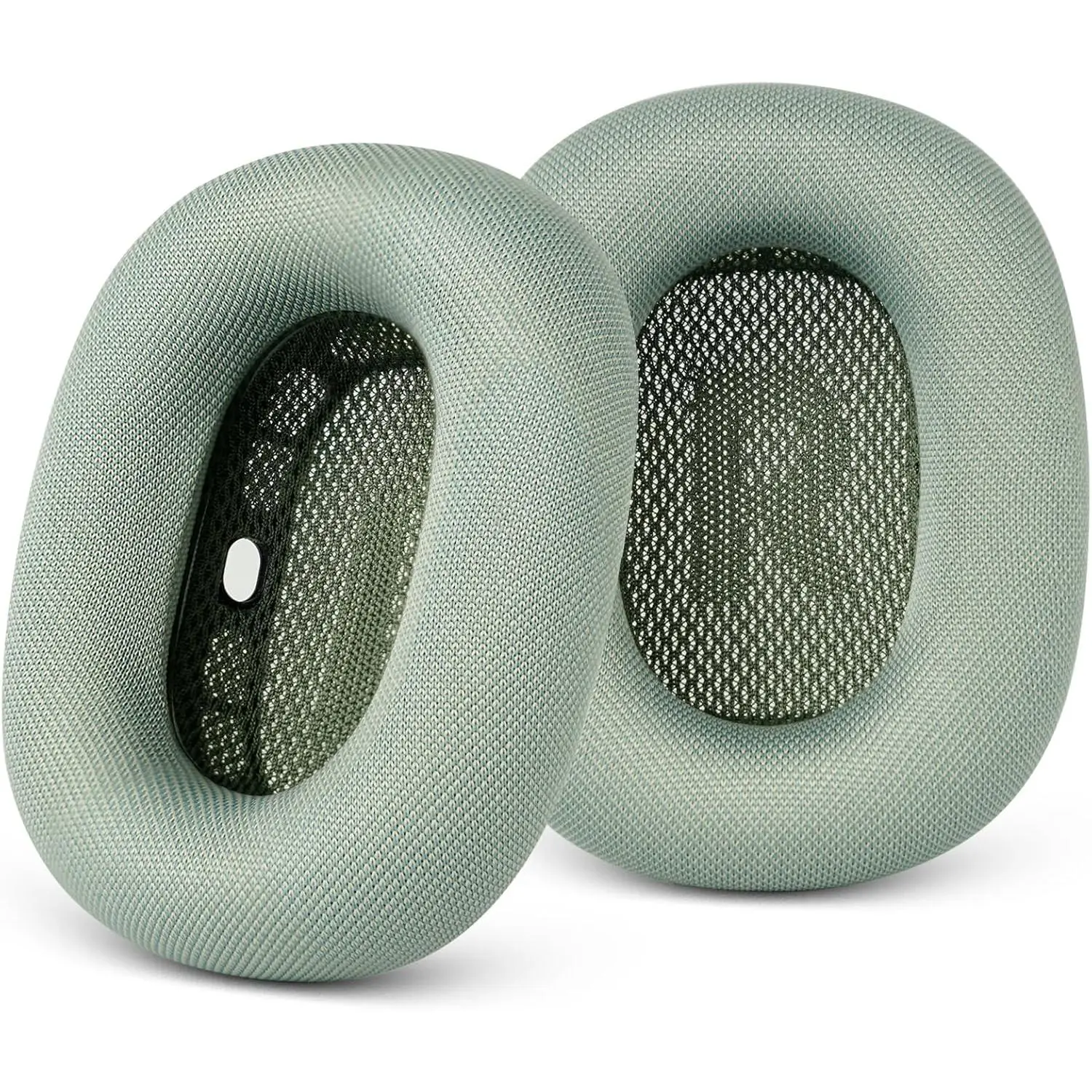 Upgraded Ear Cushions Replacement Earpads for AirPods Max 1 & 2 Headphones, Mesh Fabric Ear Pads Ear Covers Cups with Memory Foam and Magnet for AirPods Max 1 & 2 (Green)