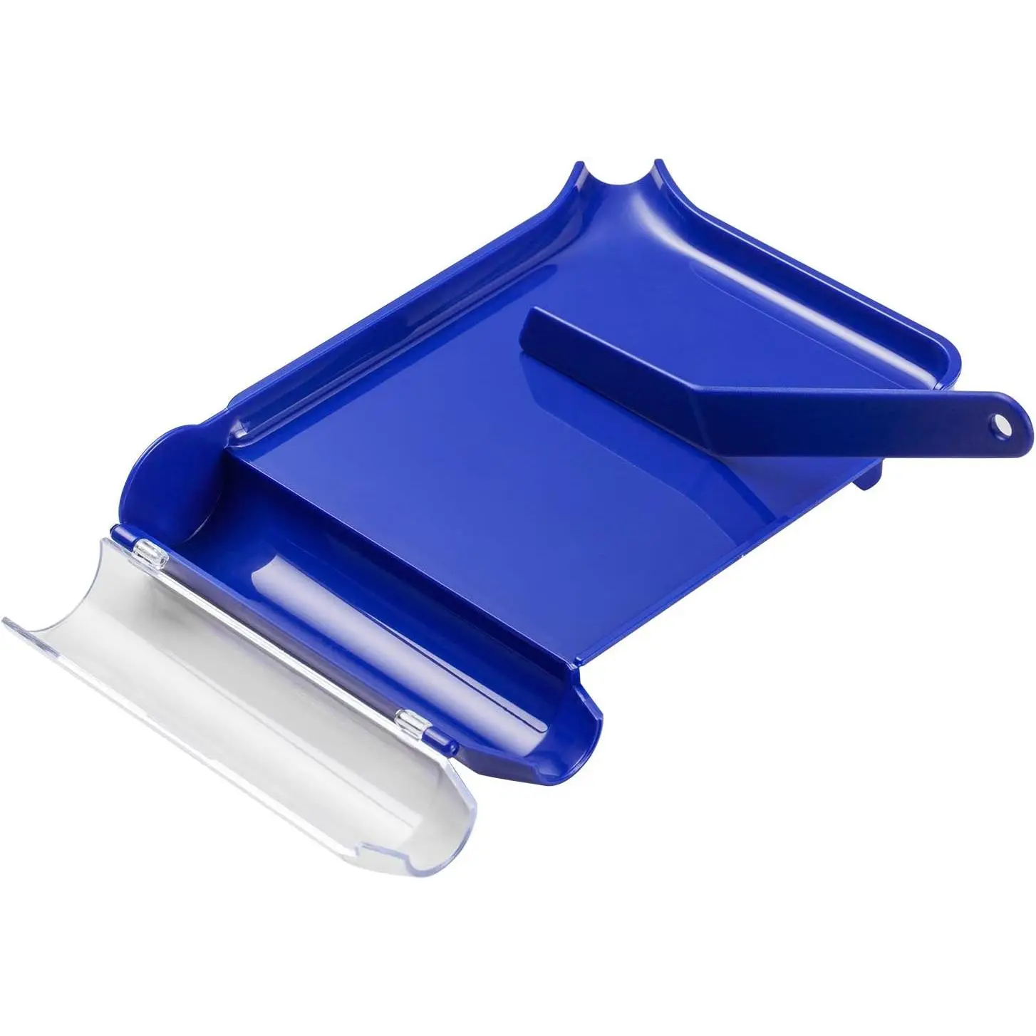Medarchitect Right-Hand L-Shaped Pill Counting Tray with Spatula - Blue, for Office & School Stationery Supplies