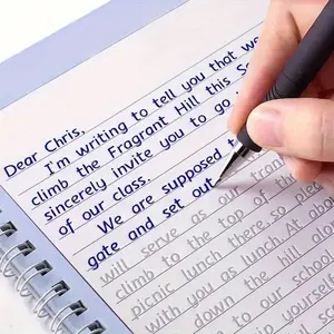 English Letter Writing Practice Book, 1 Piece Reusable Handwriting Practice Calligraphy Book, School & Educational Supplies