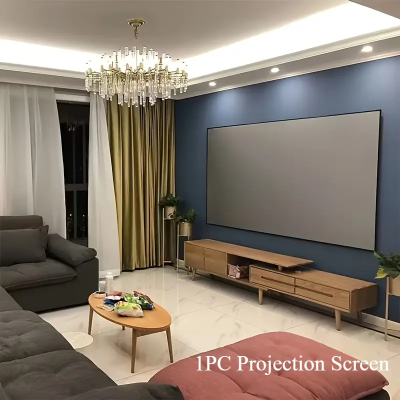 High Definition Anti-Glare Projection Screen, Hd Projection Screen, With Vivid Image Performance, Compatible With 3D And 4K Videos, Foldable Design For Easy Storage & Carrying, Perfect For Home, Outdoor, Office & Classroom Use