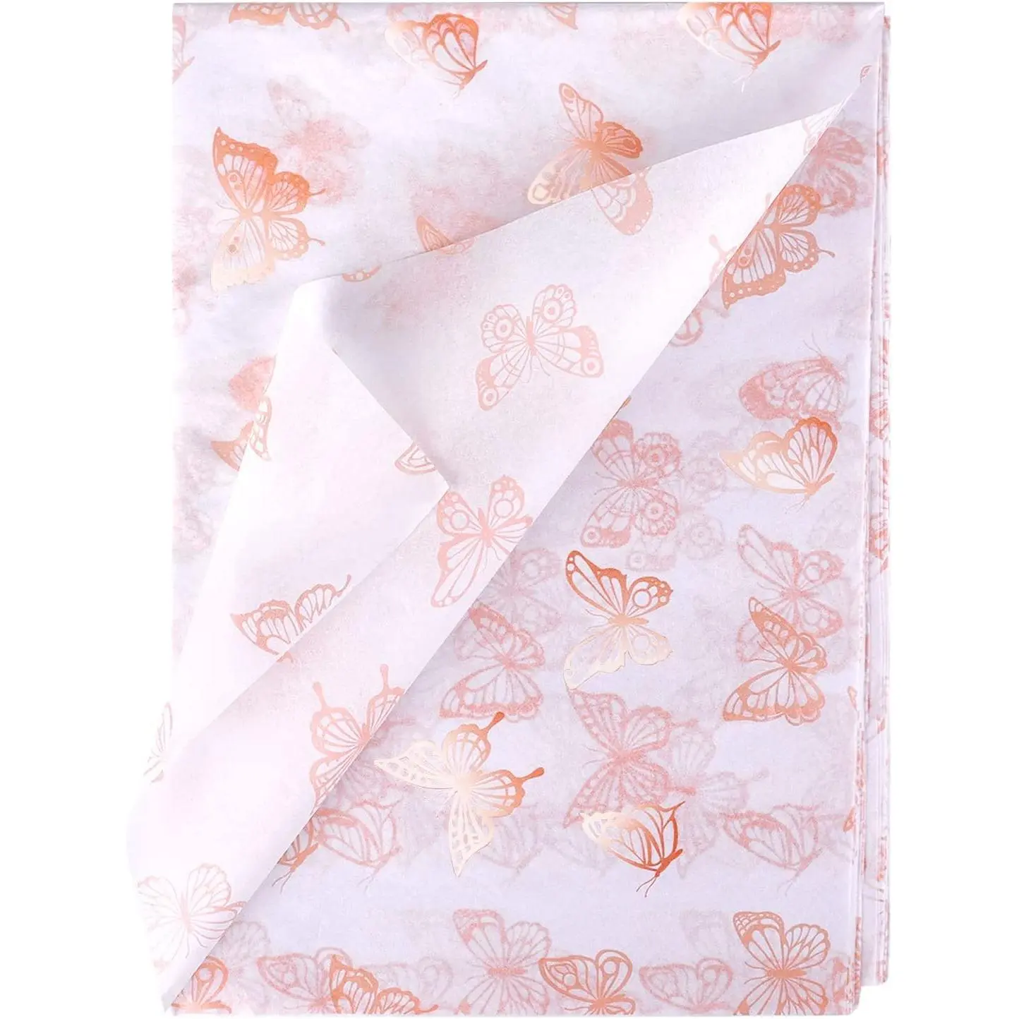 30 count 35 x 50cm/ 13.8 x 19.7 inch Butterfly Tissue Paper, Rose  Wrapping Paper Sheets Metallic Packing for DIY Crafts  Showers Birthday Wedding  Bags