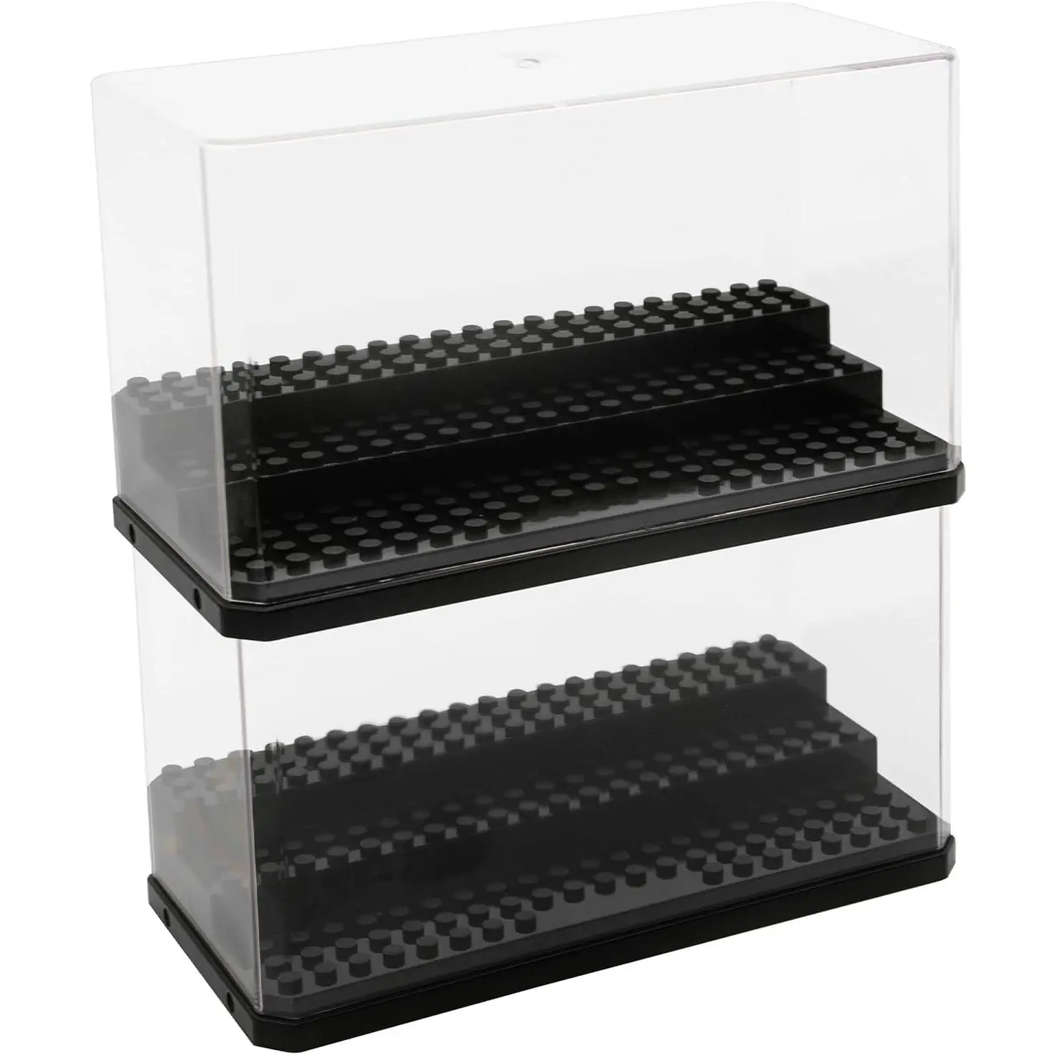 Acrylic Minifigure Display Case Stackable Action Figures Blocks Display Box, Clear Dustproof Display Case Box for Lego Lovers