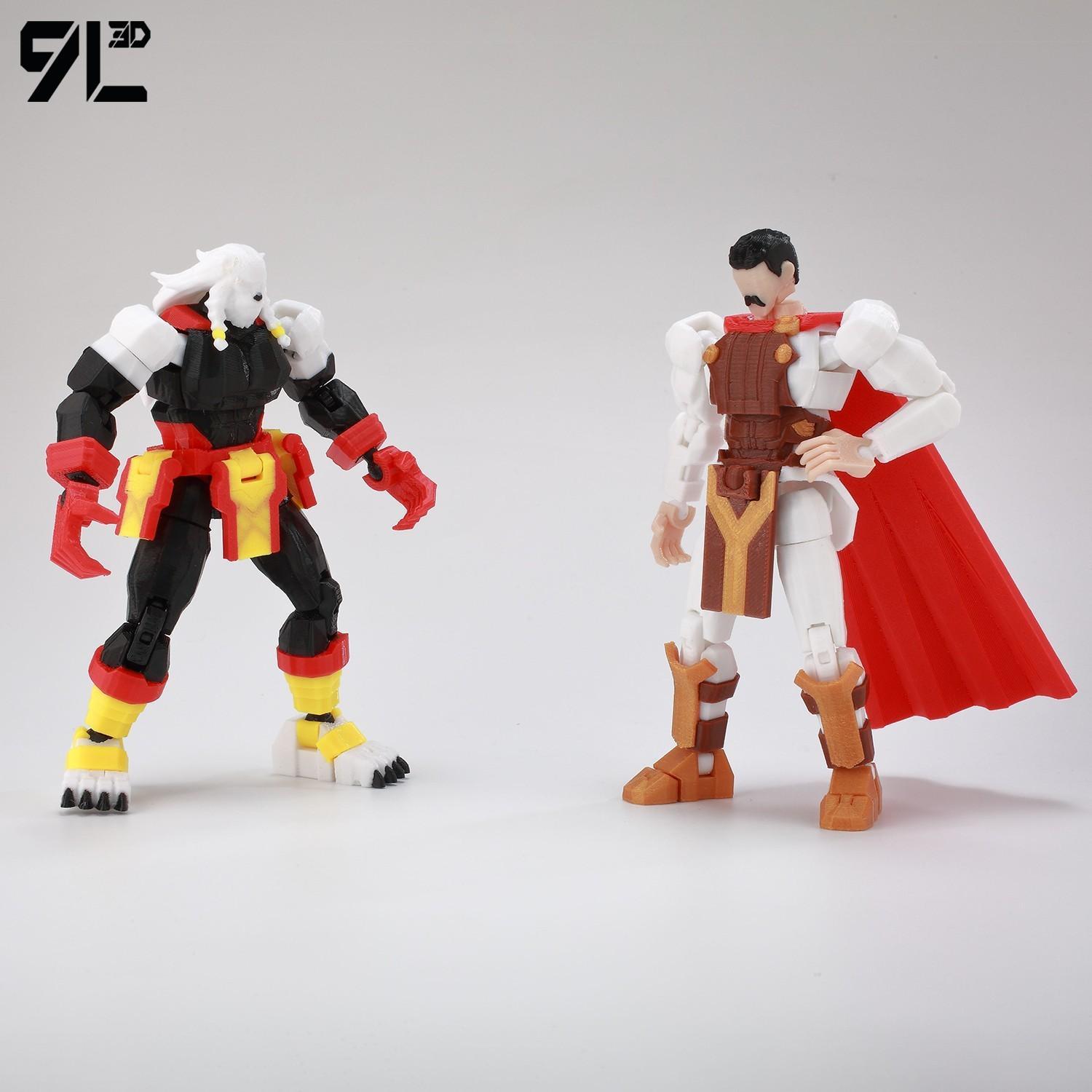 9L3D Printed NEWInvincibles Tech Jacker Titan13 Lucky13 Action Figure Dummy13 Motorcycle Multi-Jointed Collectible Model Toy T13