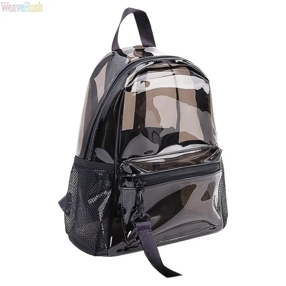 Women Fashion Transparent PVC Jelly Backpack, Student Daily School Essentials, Waterproof Clear Backpack, Multi-Purpose Travel Beach Bag for School, Outdoor & Vacation Use