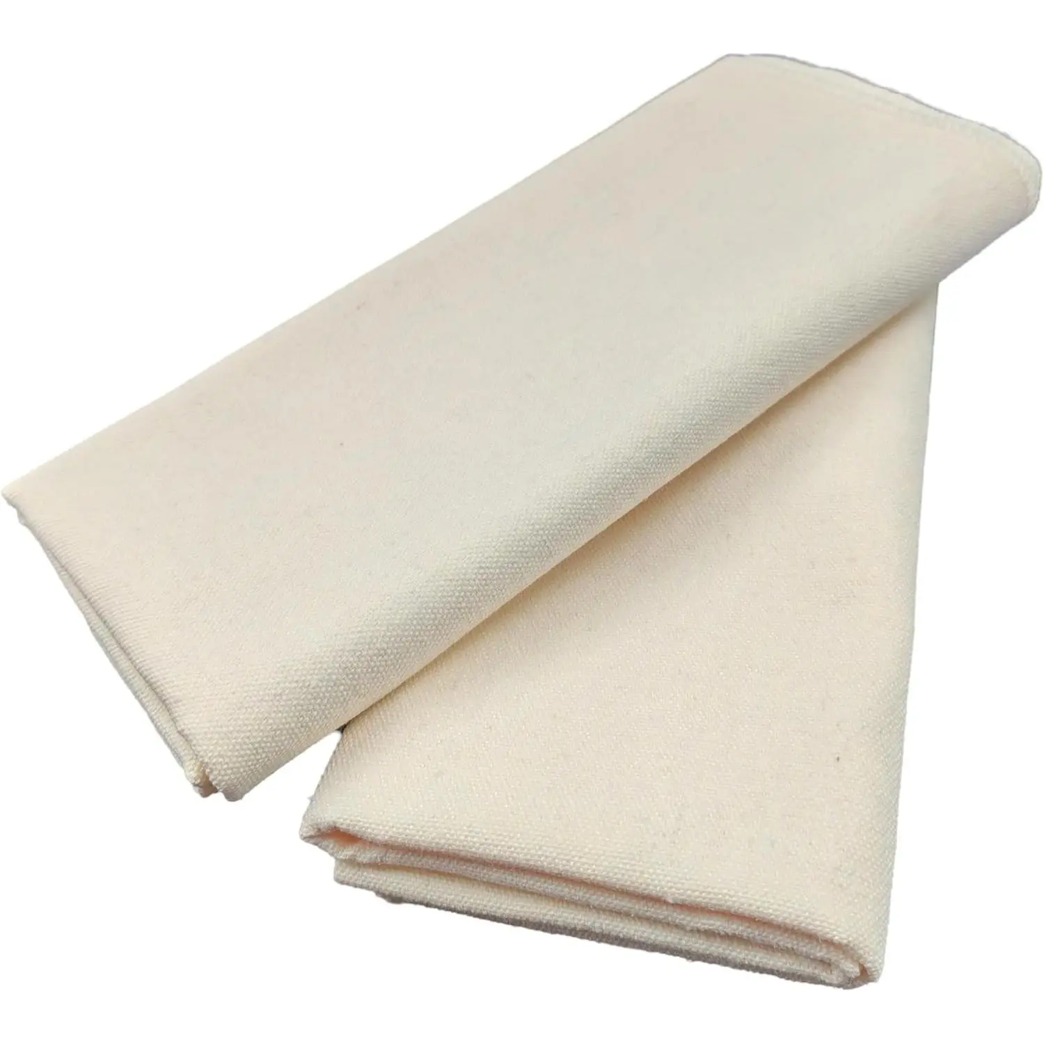 Simple Rectangular Pure Cotton Baking Bread Towels - 18x14 in, Set of 2, Reusable, Absorbent Dough Proofing Cloth for Artisan Bread