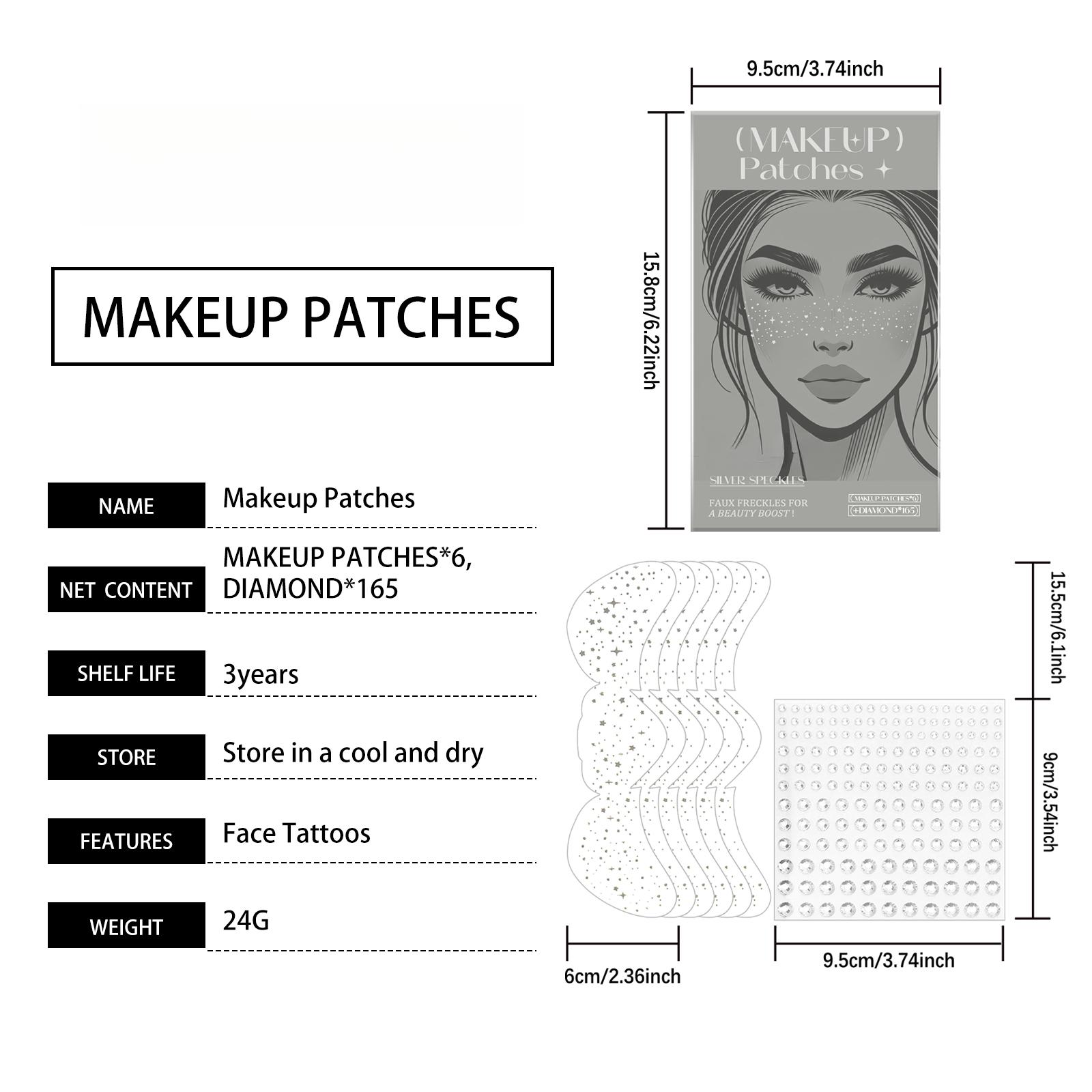 Glitter Spot Tattoo Stickers, Easily Create Natural Freckle Makeup Beauty Stickers