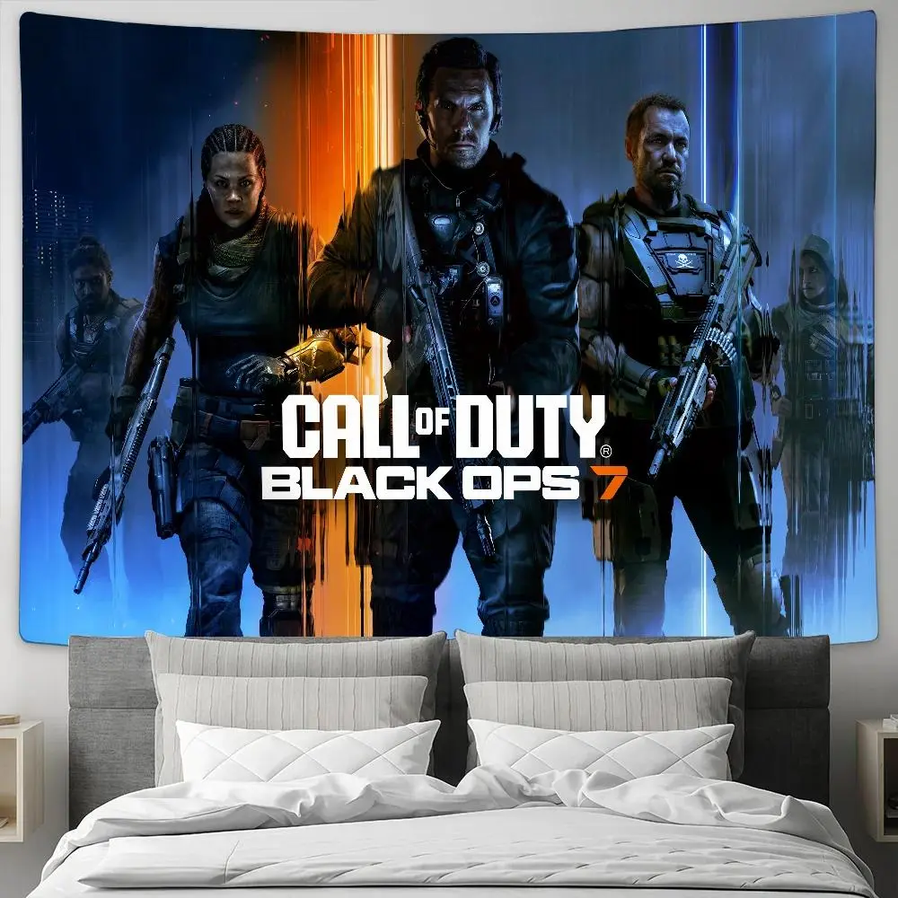 Call of Duty: Black Ops 7 Custom Photo Backdrop, Lightweight 1-Piece Hanging Wall Art for Room Decor, Camping Garden Party Supplies, Family Gifts