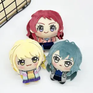 2026 hot item 12cm School Idol Master Plush Cartoon Anime Plushie Ume Hanami Hiro Shinosawa Stuffed Figure Model Room Decor Toys Doll Kid Gift