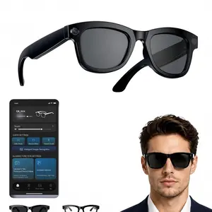 AI Smart Glasses with Camera, 8MP HD Camera, EIS Anti-Shake Video & Photo Capture,Voice Assistant,Object Recognition, Real-Time Translation,ChatGPT Assistant,Dual Mic ENC Noise Reduction,UV & Blue Light Protection for Men & Women, Suitable for Any Scenes