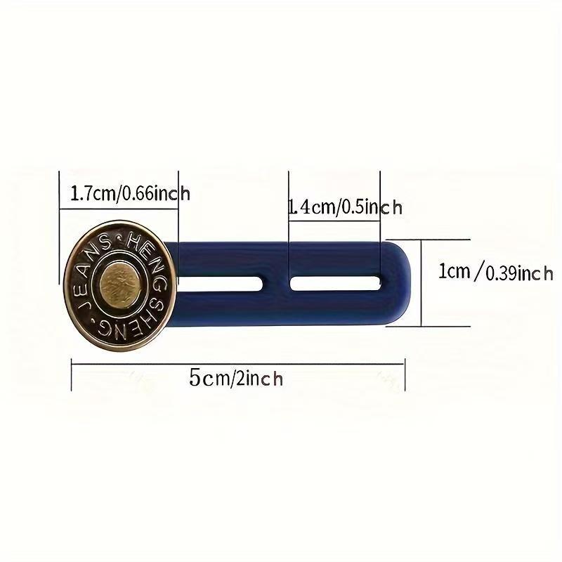 Seamless Jeans Buckle Extenders - Adjustable Waistband Extenders for Men And Women, Metal Silicone Jeans Cutting Accessories