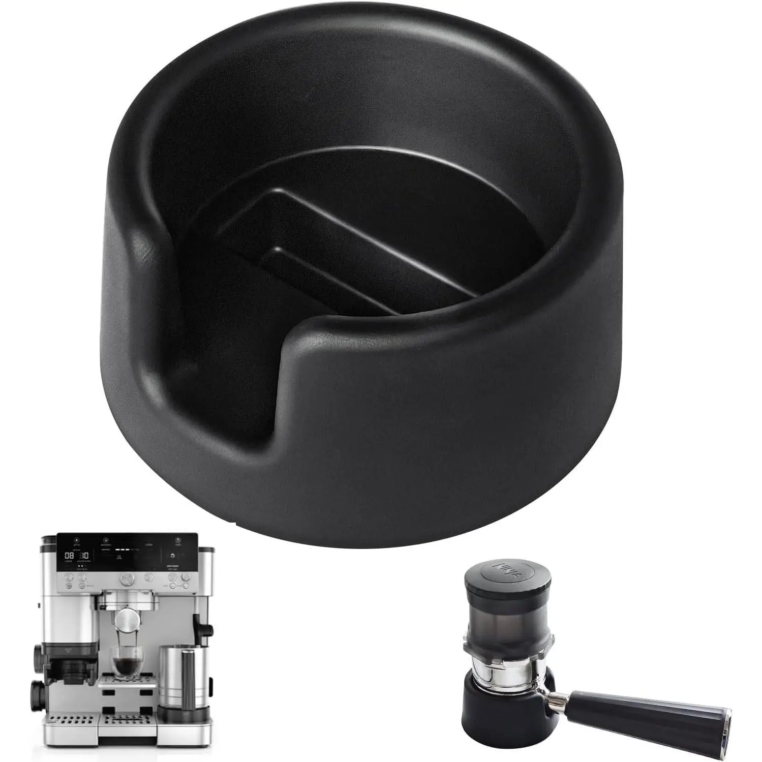 Ninja Cafe Luxe Accessories, Coffee Tamper Base for Ninja Luxe Cafe ES601 701, Sturdy Coffee Tamper Station, Portafilter Holder Improving Tamping Stability and Extraction