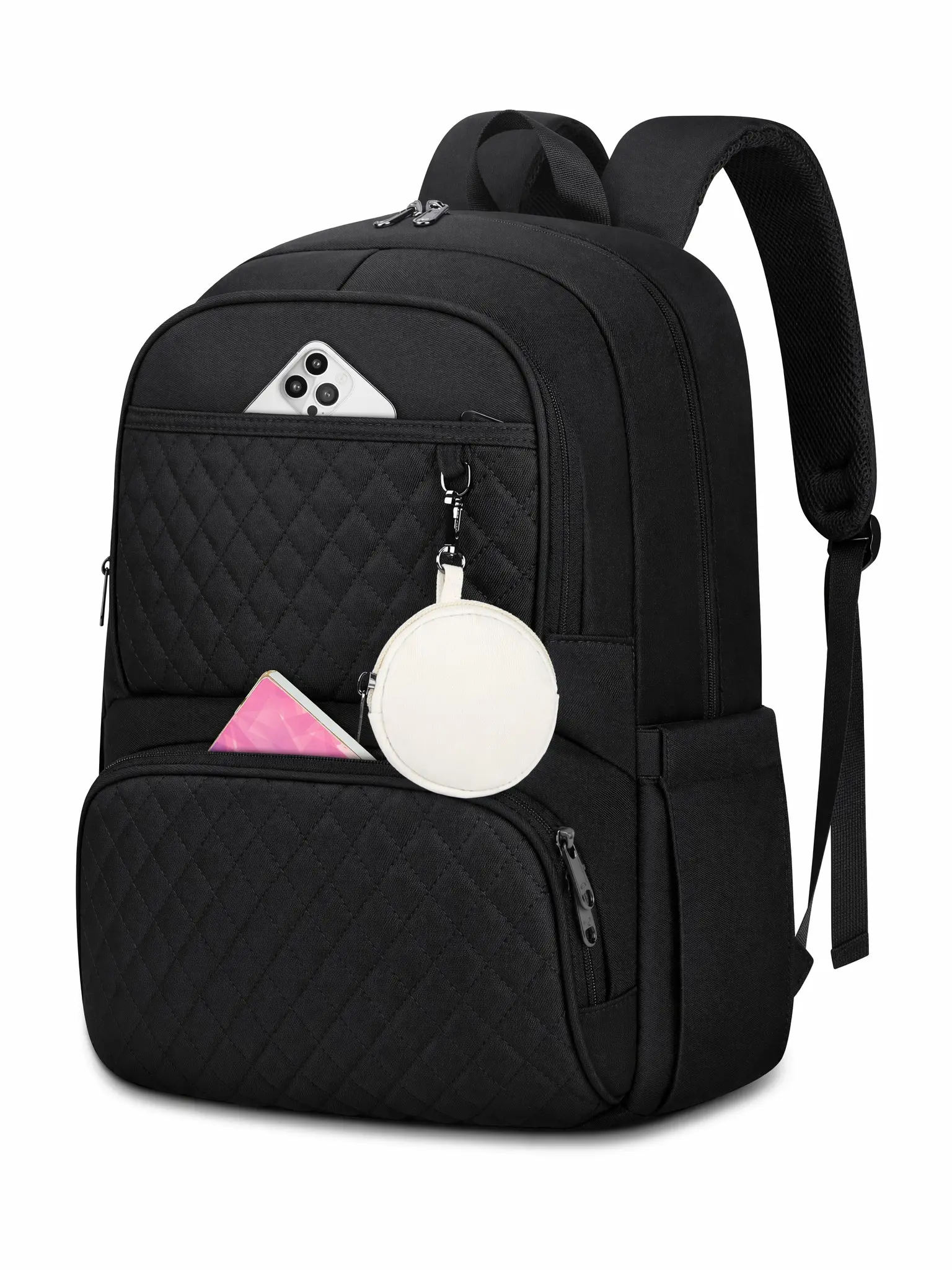 Women's Casual Travel Backpack, School Backpack for Girls, Waterproof Daypack, 15.6 Inch Laptop Backpack, Stylish & Durable Design, Zip Backpack