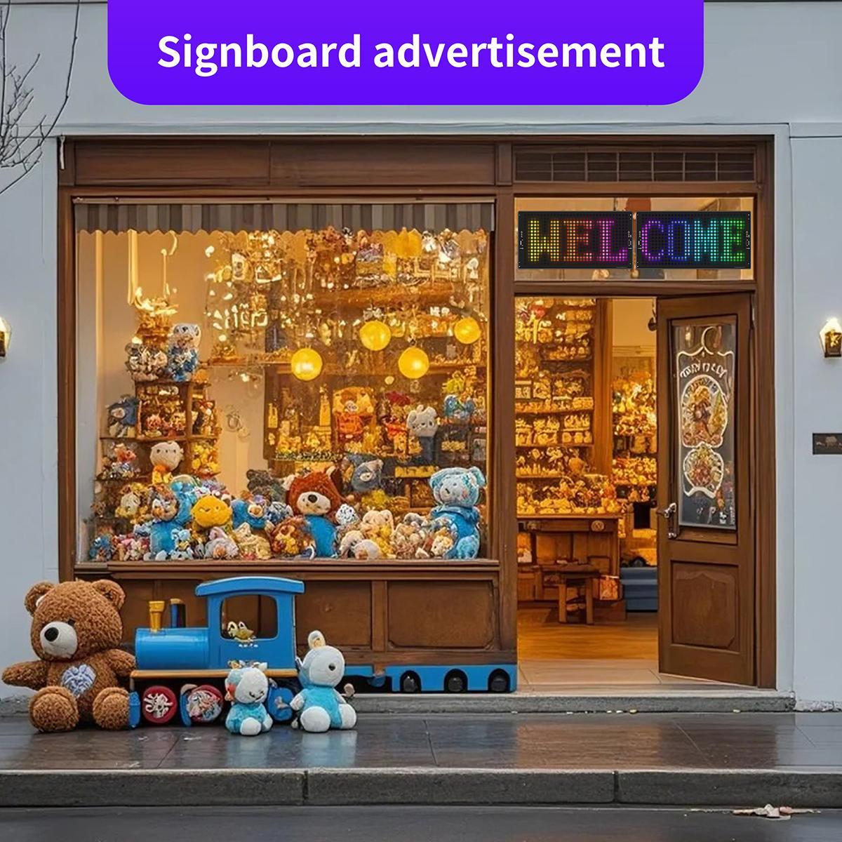 Car LED Matrix Pixel Panel, Flexible LED Display Screen with APP Control, DIY Night Light & Halloween Decoration, Car Decorative Light