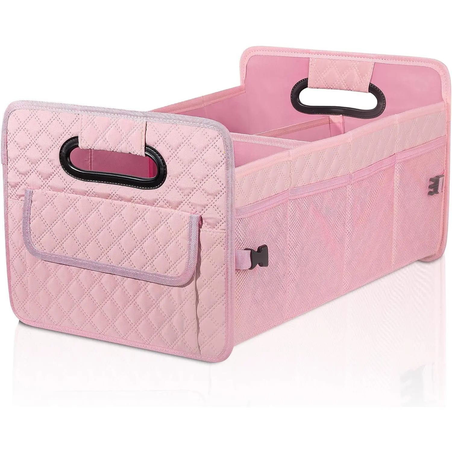 Trunk Organizer for SUV,  Storage Organizer Collapsible Multi Compartment Container Box, Adjustable  Accessories for Women/Men,