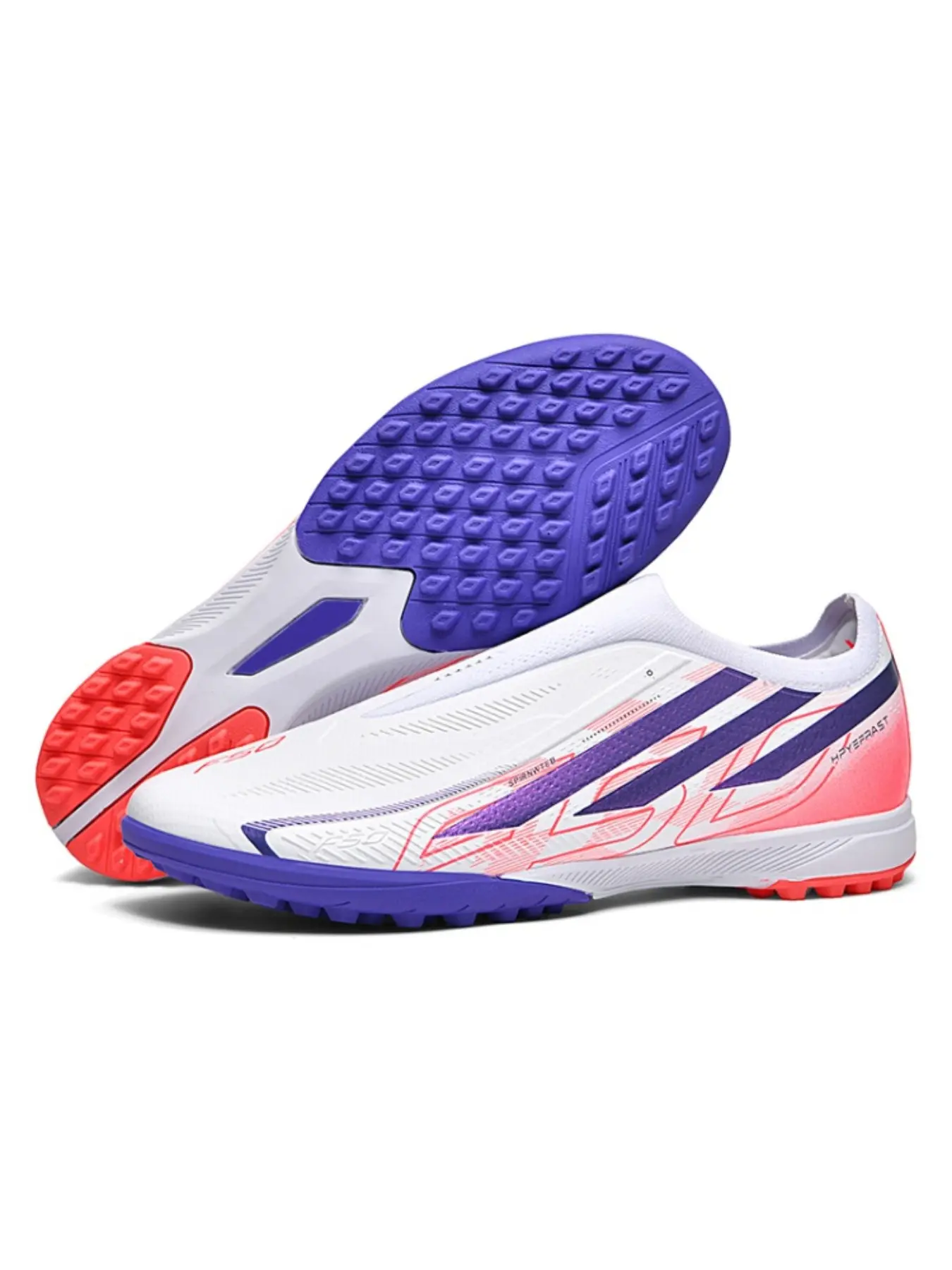 Men's High-End Seamless Football Shoes, Anti-Slip Durable Outdoor Lawn Soccer Shoes, Super Grip and Support, Fashionable Sporty Style