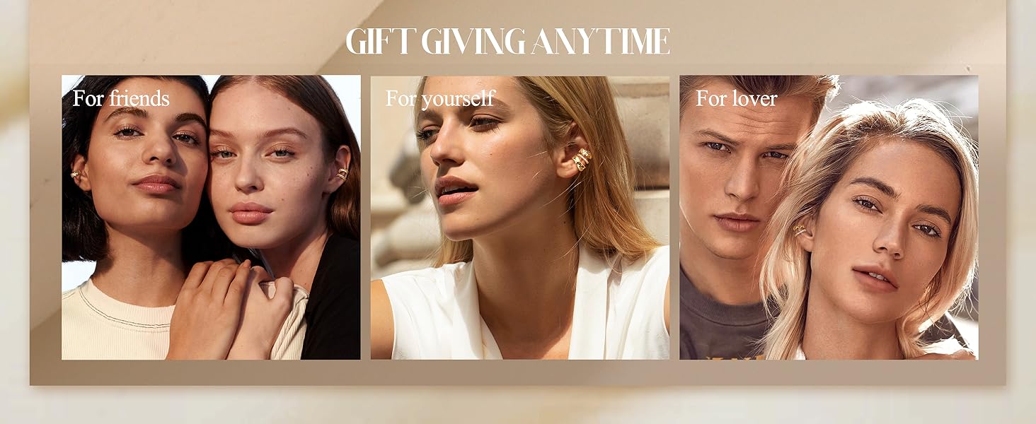 CASSIECA 9Pcs Ear Cuff Non Piercing Earrings for Women Me 14K Gold Plated Ear Cuffs Earring Non Pierced Ears Adjustable Clip On Trendy Fake Cartilage Conch Helix Jewelry with 5A CZ CASSIECA 9Pcs Ear Cuff Non Piercing Earrings for Women Me 14K Gold Plated Ear Cuffs Earring Non Pierced Ears Adjustable Clip On Trendy Fake Cartilage Conch Helix Jewelry with 5A CZ