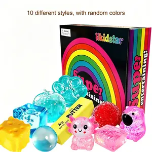 10pcs/set - Novelty Pinch Music Blind Box Set, Blind Box Stress Relief Toy, Sensory Set, Stress Relief Toy, Creative Slow Return Pinch, Party Gift, Soft Squeeze Toy