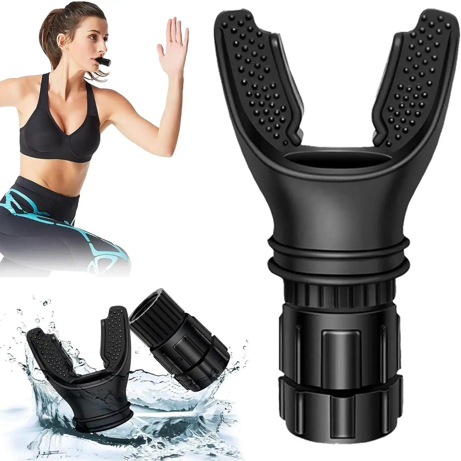 Portable Breathing Trainer with Adjustable Resistance Settings for Enhanced Strength and Endurance Exercise Trainer Lightweight Easy to Clean Home Training Equipment Home Gym Equipment
