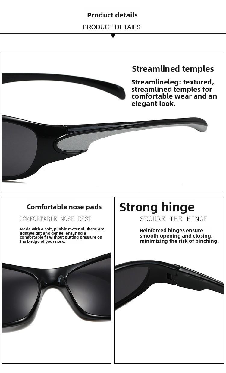 Y2k punk sunglasses - trendy street style, perfect for outdoor sports and cycling