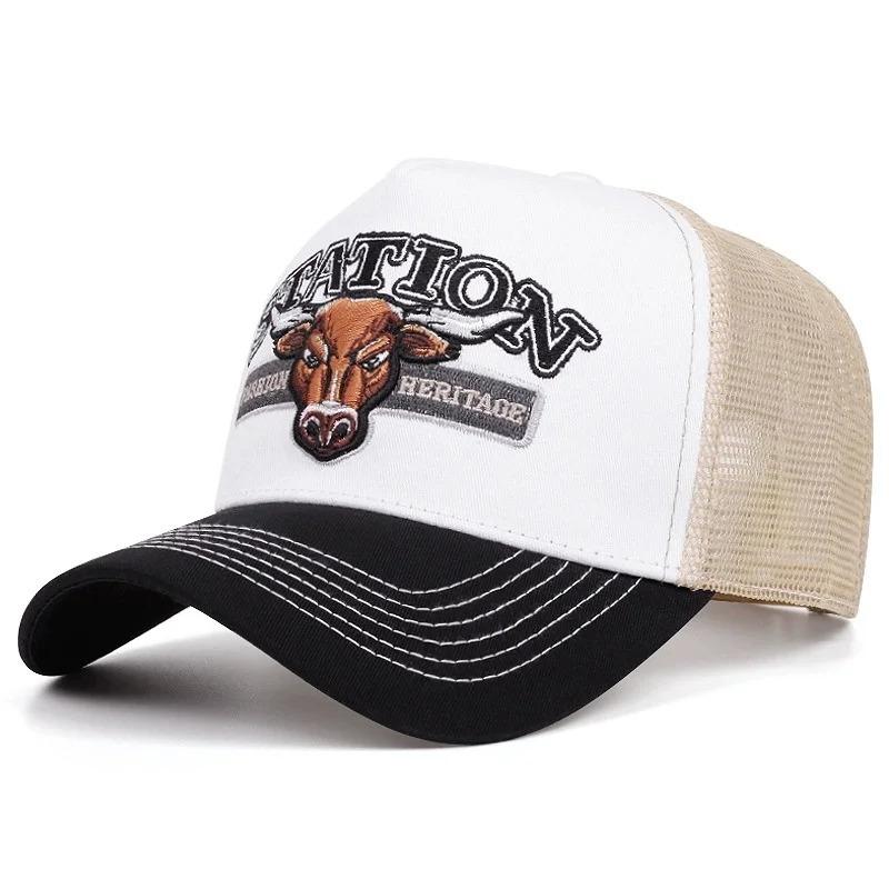 Hot Sale Unisex Summer Fishing Cap Breathable Mesh Trucker Hat Men Women Big Fish Fisherman Sports Snapback Hat Outdoor Cap