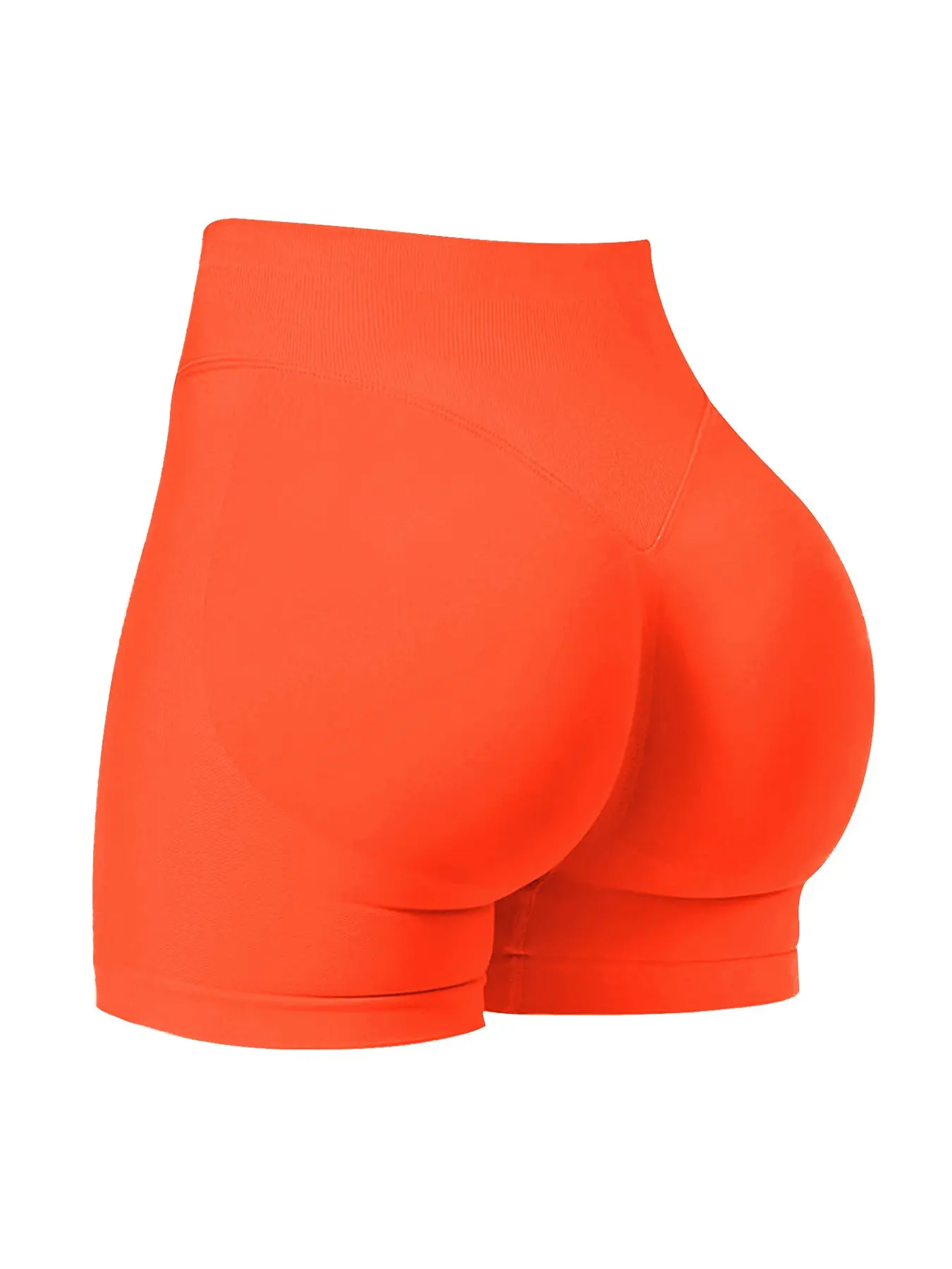 New Three-Section Waist Seamless Sporty Peach Butt Shorts for Women, Running Tight Yoga Pants, Fitness Three-Quarter Pants