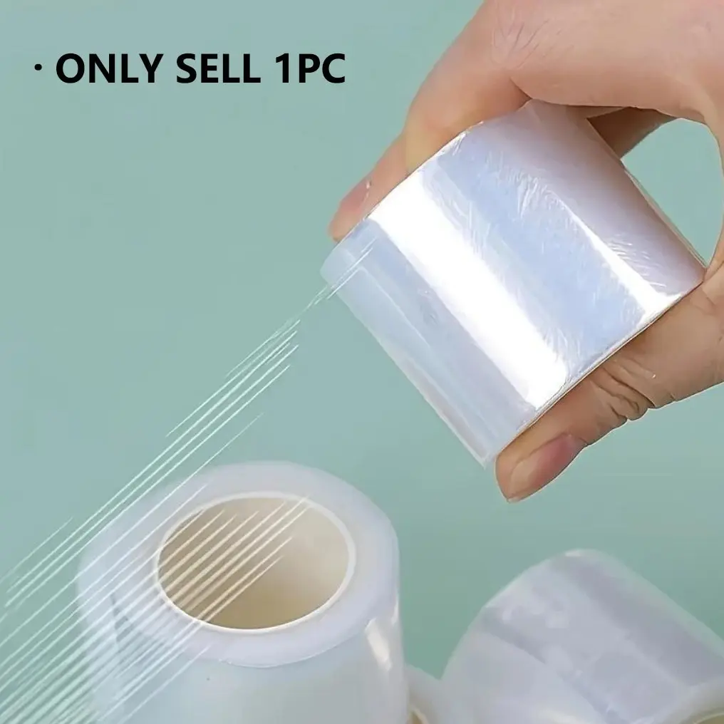 Tattoo Cover Lips Supplies, Disposable Plastic Film Wrap, Clear Eyebrow Wrapper, 1 Roll, Ideal for Temporary Tattoos & Makeup, Cosmetic