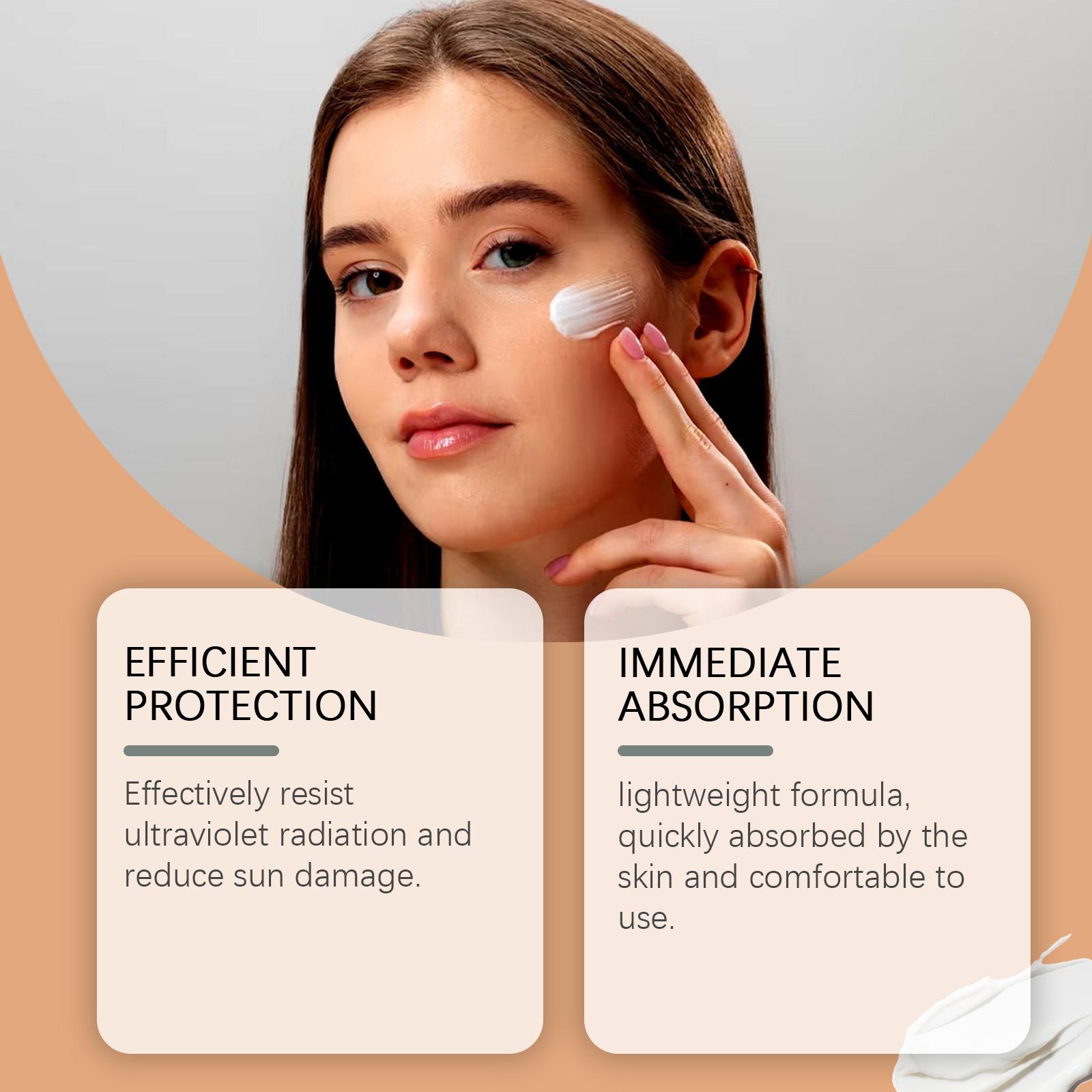 EELHOE Physical Sunscreen SPF 50, Daily Face Sunscreen for Anti-Aging & Deep Hydration, Non-Greasy Lightweight UV Protection, Vitamin E Moisturizing Lotion for All Skin Types