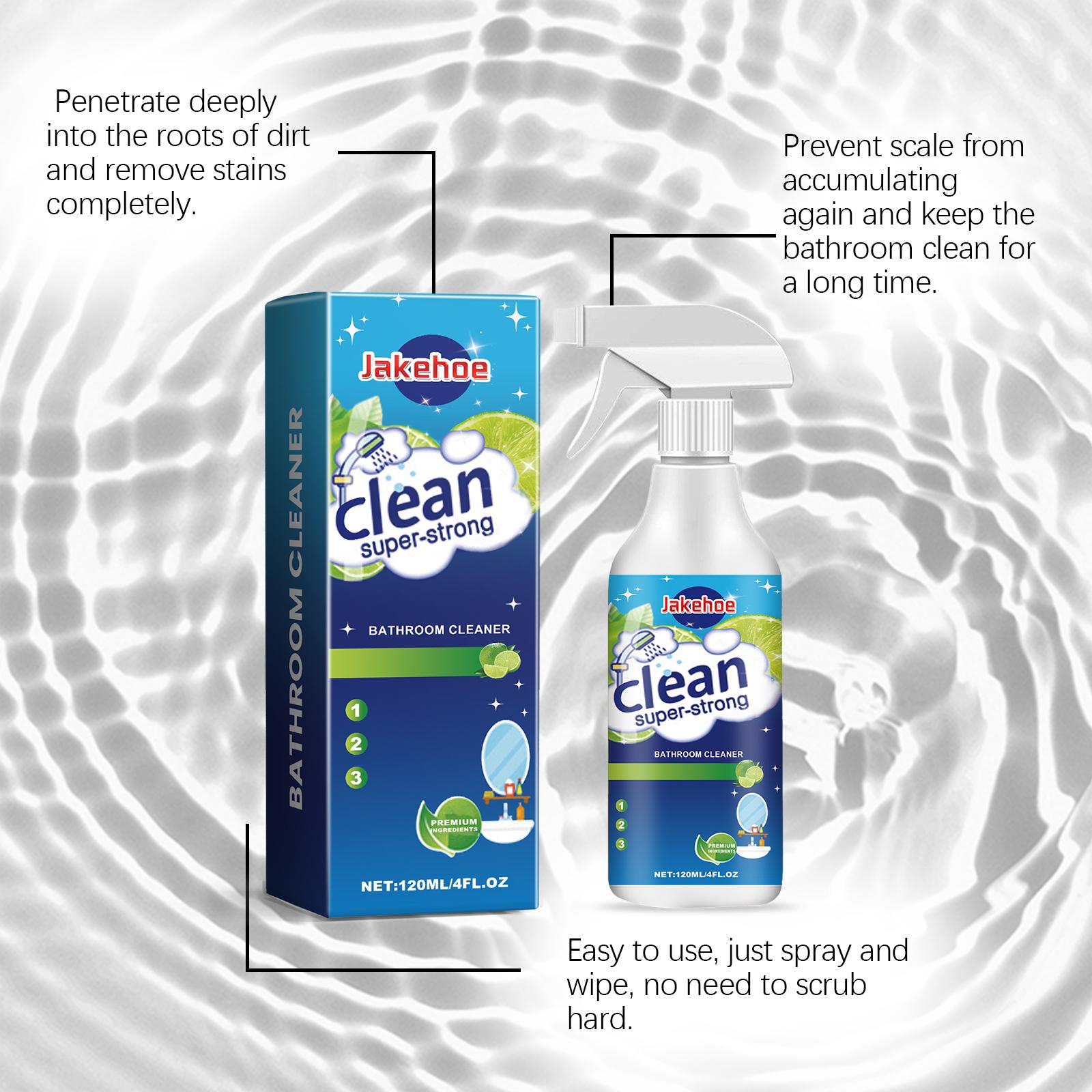 Jakehoe Bathroom Cleaner, Removes Water Stains Lime Cleaning Surfaces Bathroom Cleaner
