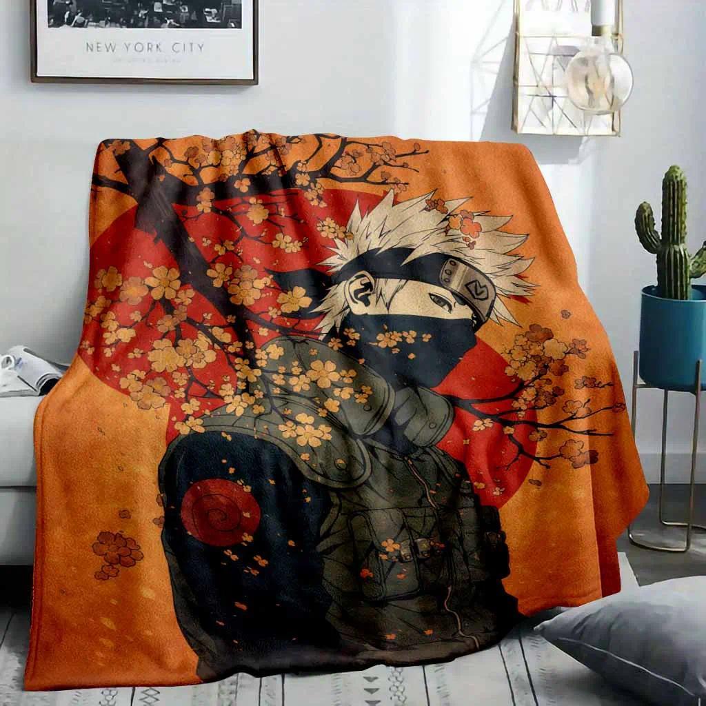 Kakashi Hatake Blanket Soft Cozy Warm Flannel & Fleece Throw Blankets for Bed & Couch, Anime Ninja Style with Cool and Iconic Design, Lightweight and Durable, Ideal Gift for Anime Lovers, Birthday, Holiday