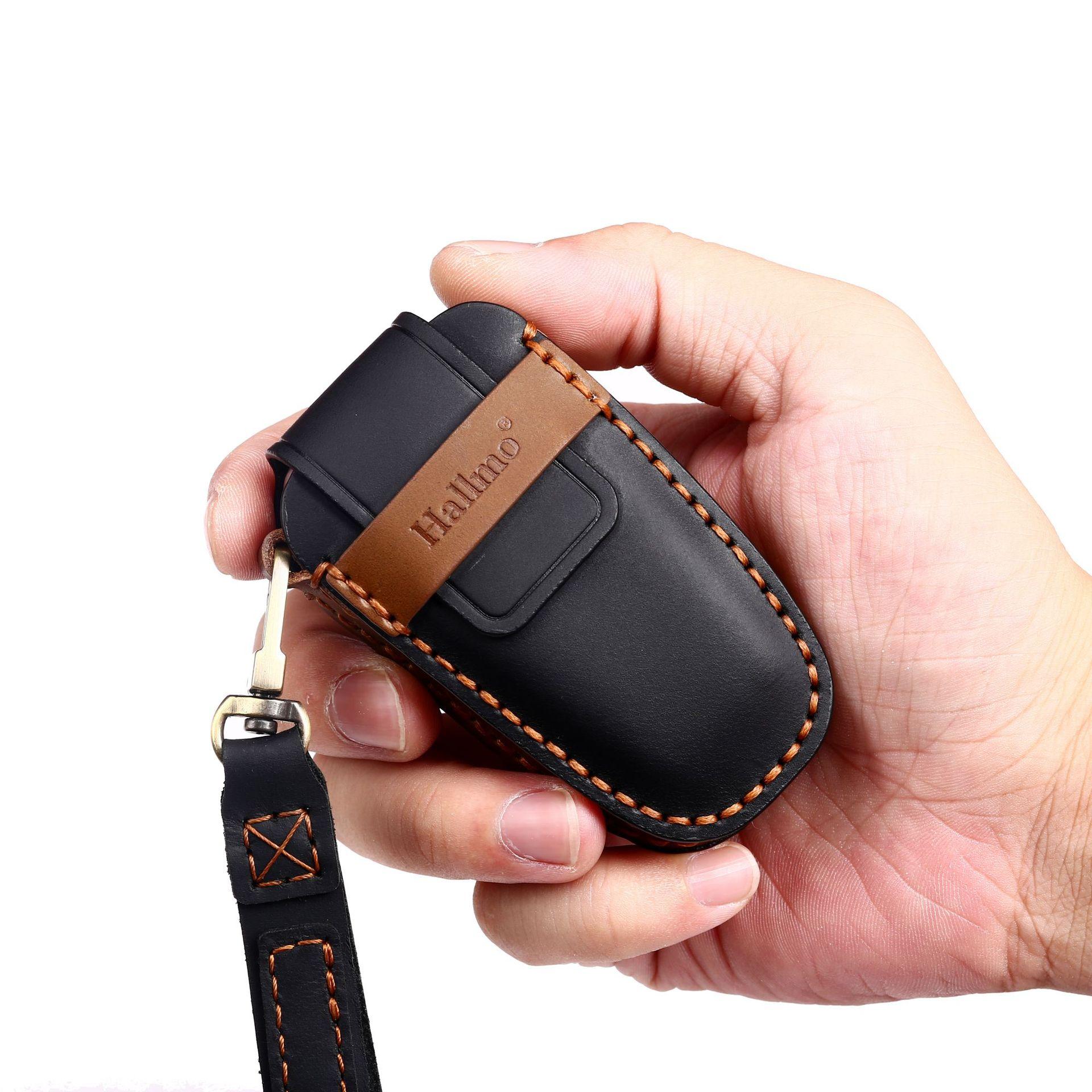 Genuine leather handmade key case suitable for Ford key case Ford F-150 Raptor pickup truck car key case