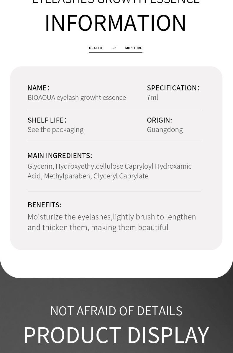 7 Days Fast Eyelash Growth Serum Eyelash Eyebrow Growth Strong Makeup Extension Treatment Thicken Care Products