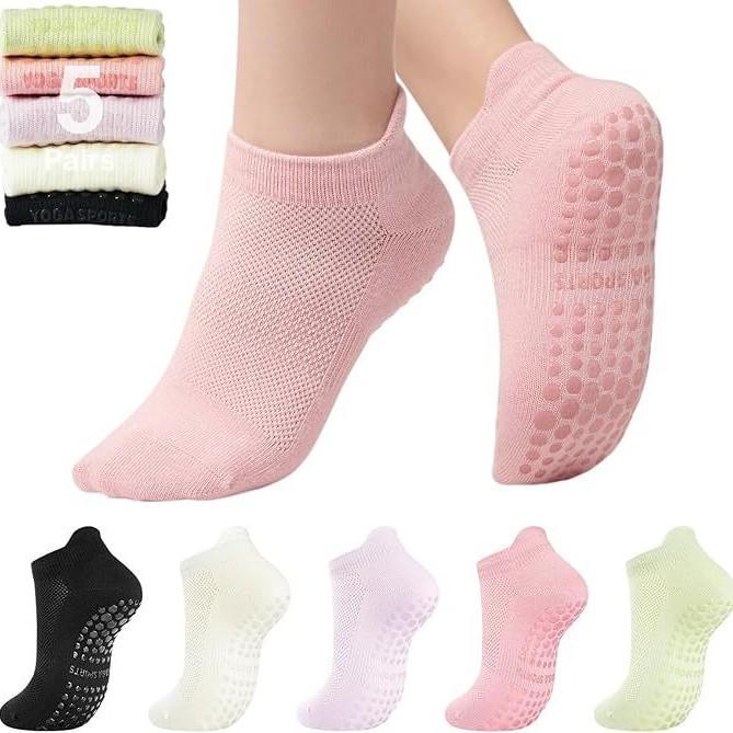 Yoga socks non-slip dispensing indoor fitness Pilates socks women's mesh sports socks cotton socks