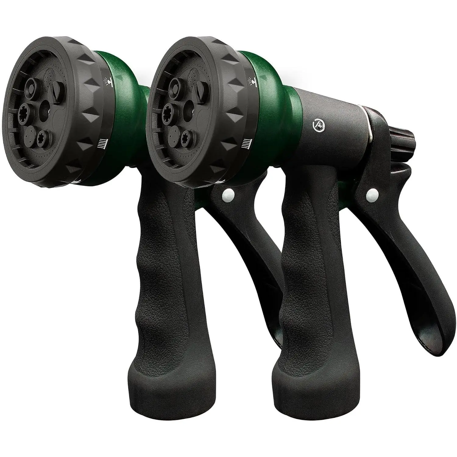 Garden Hose Nozzle, 2 Pack Water Sprayer Nozzle with 7 Adjustable Watering Patterns,Slip Resistant Nozzle for ,Lawn,Washing ,Window Cleaning,Showering Pets & Outdoor Fun