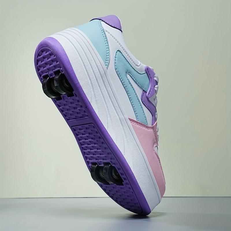 Retro Roller Skate Sneakers - Versatile, Detachable Wheels Outdoor & Streetwear, Comfortable, All-Season