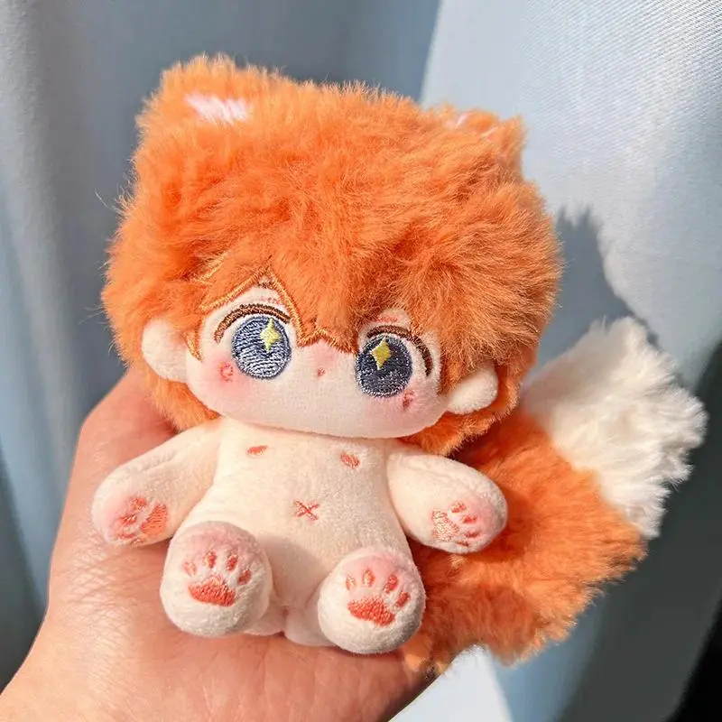 Genshin Impact Tartaglia 10cm Magnetic Tail Cotton Doll Plush Toy Cute Stuffed Figure Romantic Gift for Girlfriend Fans