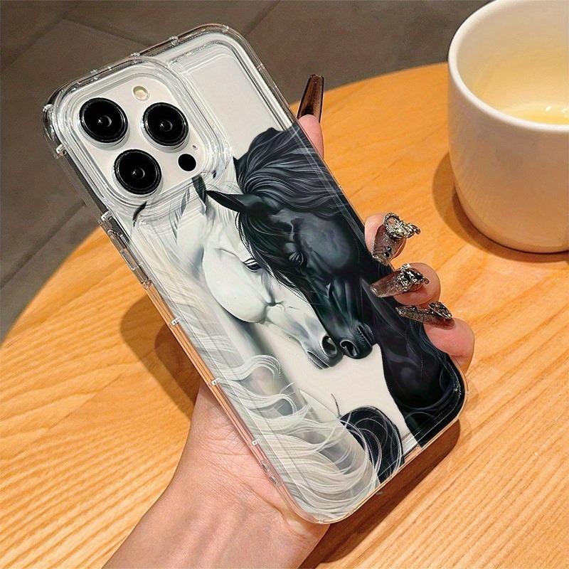 Shuangjun Cool Painting Pattern, Anti Drop and Anti Slip TPU Full Cover Lens Phone Case, Suitable for iPhone 17, 16, 15, 14, 13, 12, 11 XS X and other series models, Can be given as a gift to friends or family