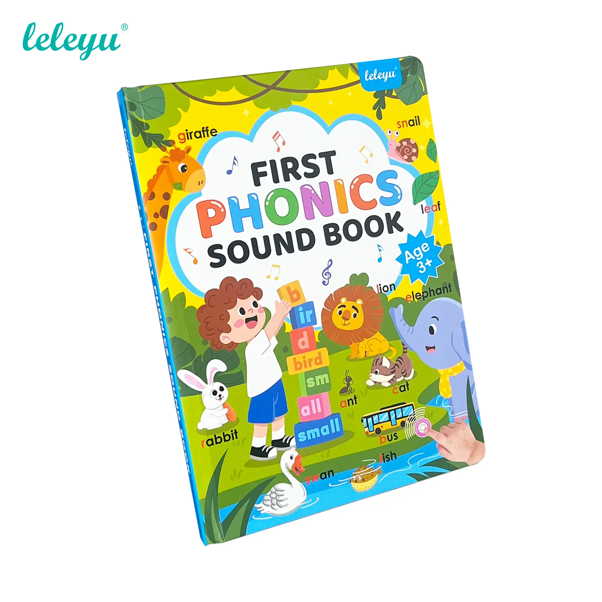 My first children’s natural sight & sound reading device, 12 modules, American pronunciation, read-along function, rechargeable English early learning card reader/learning device