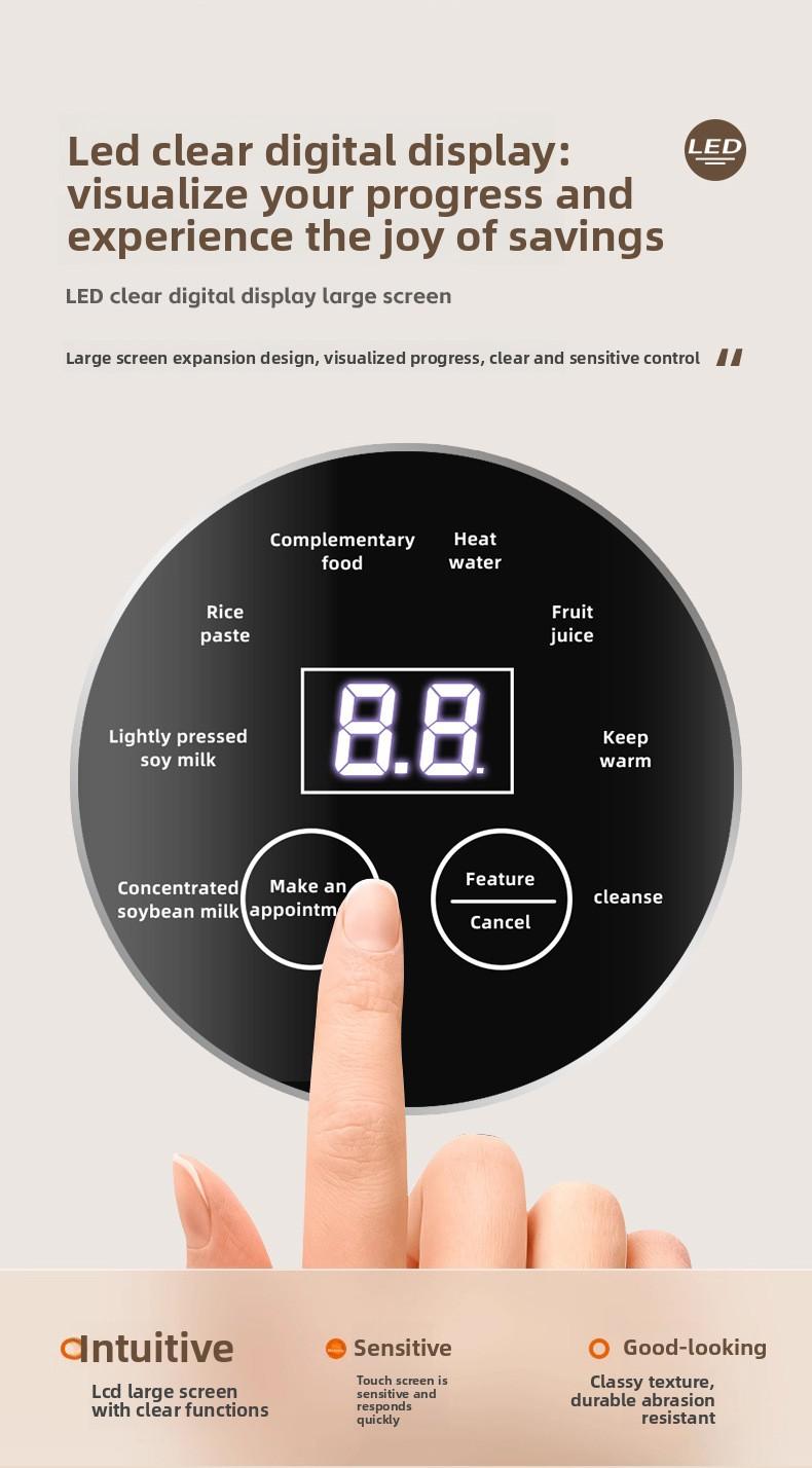 Multifunction Nut Milk Juice Maker,Automatic Soybean Machine Oat With Timer and Keep-Warm