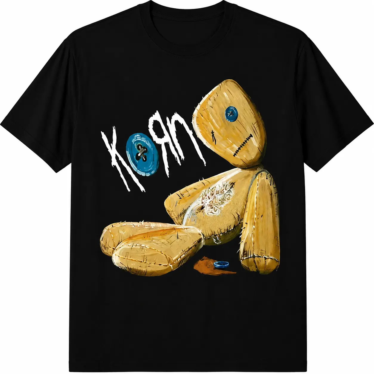 KORN Broken Doll Graphic T-Shirt 100% Premium Pure Cotton Dark Nu-Metal Band Merch