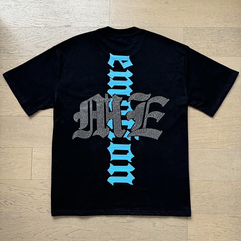 Tshirt Angel Print Cotton Streetwear Round Neck Short Sleeve Casual Daily Wear Summer Party For Men Women Couple Unisex Trendy Fashion Top