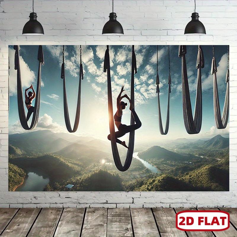 1pc Aerial yoga Backdrop wall hanging fabric, 8x6ft backdrop decor, Room, Photo Studio props - Multi-purpose Room banner decor for home decor, parties, studios, home & garden, outdoor celebrations