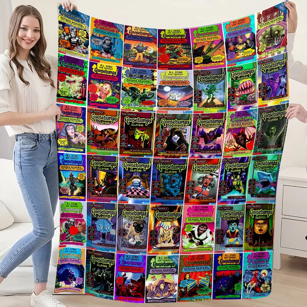 Goosebumps Collection: Birthday Gifts, Holiday Gifts, Polyester Printed Gift Blanket, Simple and Vibrant Bed Blanket, Towel Blanket, Small Throw Blanket, Nap Blanket, Outdoor Blanket, Shawl, Cushion Chair Decorative Blanket, Multi-Scene Use Blanket