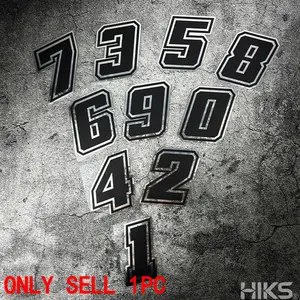 1 piece of silver-effect Arabic numeral 0~9 car self-adhesive decal, waterproof and durable scratch cover, suitable for car quarter windows, compatible with glass and metal surfaces, vehicle exterior modification accessory