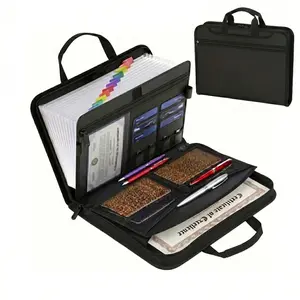 Premium Fireproof Document Organizer, Heavy Duty 13-Pocket Expanding File Folder with Zipper Closure & Handle, Waterproof & Fire Resistant Storage Case for Passports, Legal Documents, Property Deeds & Home Office Essentials