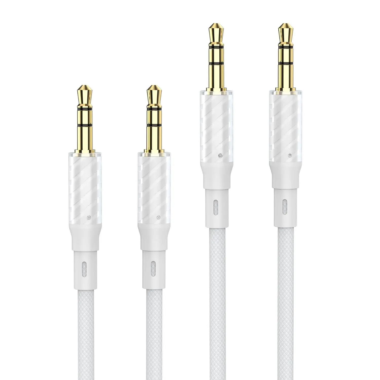 AUX ,3.5mm Audio AUX Cord for ,Braided 3.5mm Male to Male Stereo , Compatible with:Headphones, Phones, iPod, Audio,MP3 and  (1.2M+1.2M)
