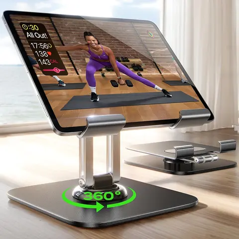Adjustable Tablet Stand, Rotatable Tablet Holder, Desktop Tablet Stand, Tablet Phone Stand, Tablet Mount Stand for iPad Pro 13 12.9 11, Switch, Kindle, Monitor, PS, iPad Accessories, Tablet Accessory